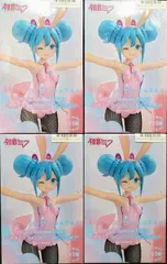 プライズ 初音ミク BiCute Bunnies Figure 初音ミク ウィンク･パールピンクver. 4体セット 美少女フィギュア まとめ