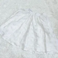 【c1257】✨Richeglamour 膝丈スカート　フレア　ウエストゴム　M