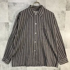 USA製 60's VIntage harper ボックスカット ボタンダウン シャツ コットン ストライプ L