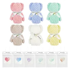 プチギフト ハンカチ ギフト 退職 お礼 ギフト タオルハンカチ 個包装 かわいい くまさん タオル レディース お返し粗品 ベアー 退職 プレゼント 退院 引っ越しの挨拶 結婚式 景品 メッセージカード ラッピングバック付き ラッピングバック付き