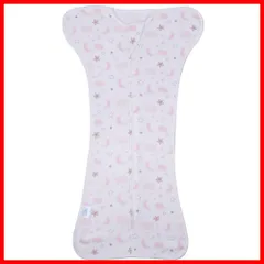 【助産師監修】スワドル おくるみ 夜泣き対策 新生児 服 ベビー用品 出産祝い 赤ちゃん plaisiureux(プレジュール） (星柄ピンク Lサイズ6~10kg)