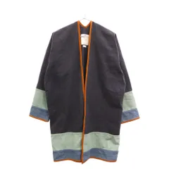 VISVIM (ヴィスヴィム) 17SS SANJURO COAT BORDER DK.INDIGO サンジュウロウ コート ブラック 0117105013011のサムネイル