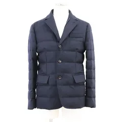 美品 モンクレール ナイロン ジャージー ストレッチ テーラード ジャケット 紺 モンクレール ジャージ レディース moncler モンクレ アウター