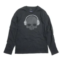 ハイドロゲン★美品 ぼかしプリント スカル 長袖Tシャツ ロンT 黒 L 滑らか ハイドロゲン☆美品 ぼかしプリント スカル 長袖Tシャツ ロンT 黒 L 滑らか
