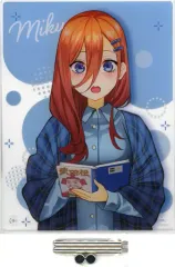 【中古】アクリルスタンド・アクリルパネル 中野三玖(読書) アクリルプレート 「五等分の花嫁∬」 きゃにめ限定