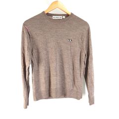 UNIQLO×ANYHINDMARCH メリノクルーネックセーター BROWN ユニクロ アニヤハインドマーチ レディース Lサイズ