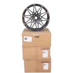 即日発送 20インチ アルミ ホイール BMW F系 1シリーズ 2シリーズ 等 1台分 鋳造 8.5J 9.5J 72.6 国内発送 即納 カスタム 足回り 在庫有 ブラックポリッシュ