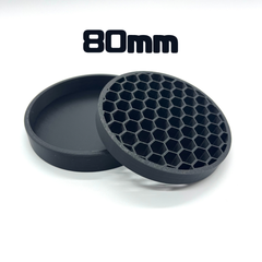 受け皿　1個　黒 【シンプル】【80mm】 / 3Dプリンター受け皿 円形