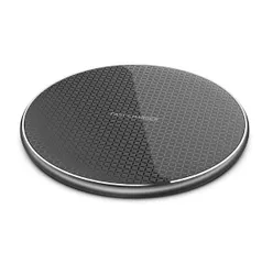 置くだけワイヤレス充電器 Qi 10W 丸型 スマホ [定形外郵便、送料無料]