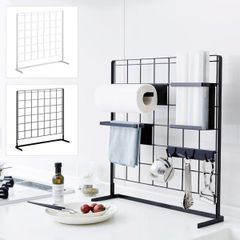 キッチン収納 ラック メッシュパネル 縦型 キッチンラック コンロ奥 シンクサイド 山崎実業 【toh-284817】