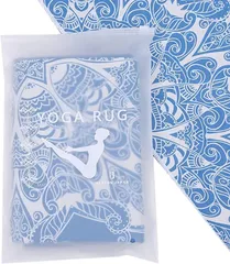 Mahila.Kura ヨガラグ 滑らない ホットヨガ ヨガタオル ヨガラグタオル 軽い マイクロファイバー 02blue-mandala( blue-mandala)
