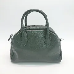 ◇ TOPKAPI EFOLE トプカピエフォル フェイクレザー ミニボストン コンパクト ハンドバッグ ブラック レディース E  【1307040073216】