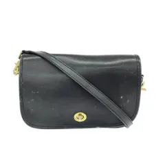 OLD COACH オールドコーチ  ショルダーバッグ ブラック レザー レディース　243001000639