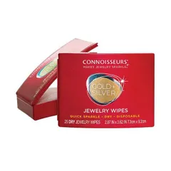 Connoisseurs(コニシュアーズ) ジュエリーワイプス　２５枚入り　使い捨てクリーナー(ゴールド、シルバー製品用)
