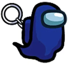 【中古】雑貨 ブルー(幽霊) 「Among Us(アモングアス) フィギュアキーチェーン」