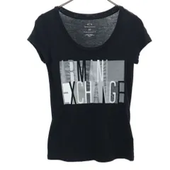 アルマーニエクスチェンジ 半袖 Tシャツ XS ブラック系 ARMANI EXCHANGE レディース 古着 【240509】 メール便可