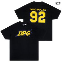DEATH ROW RECORDS × THA DOGG POUND DPG LA JERSEY Tシャツ【BLACK】 (デスロウレコード DPG ザドッグパウンド SNOOP DOGG スヌープドッグ DAZ KURUPT ロゴ 半袖 ショートスリーブ)