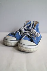 90-00's  CONVERSE ALL STAR コンバース オールスター ハイカット USA製  kids baby スニーカー ブルー 6 13cm