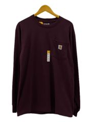 Carhartt (カーハート) Workwear LS Pocket T-Shirt ロンT 長袖Tシャツ 903640 K126 エンジ PORT M メンズ/078