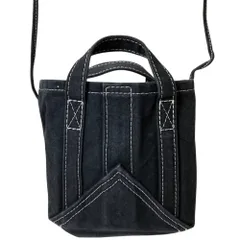 美品エバゴスebagos かごバッグショルダー ebagos エバゴス キャンバス・カゴ袋ショルダー