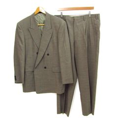 90's 90年代 ヴィンテージ スーツ ダブル セットアップ ブラウン L