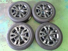 6.5J-17インチ 5H114.3 +40 トヨタ 60系 プリウス 純正 195/60R17 VRX3 21年製 中古 ホイール スタッドレス タイヤ 4本