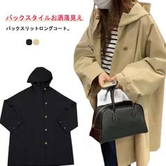 バックスリット コート レディース フーデッドコート トレンチコート ロングコート スプリングコート ミドル丈 フードコート アウター 春アウター 秋 モッズコート ブルゾン ゆったり 大きいサイズ #jsea144
