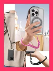 【スタッフおすすめ！】[Kakuki] ストラップホルダー 頑丈 0.2mm薄型金属ステンレス製 傷防止 スマホ ストラップホルダー 丈夫 切れない 浮きにくい折り曲がれ設計 スマホストラップ ストラップホール ストラップパッチ スマホショ