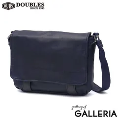 ダブルス ショルダーバッグ メンズ レディース DOUBLES バッグ 小さい 小さめ ブランド 本革 斜めがけ 大人 横型 おしゃれ A5 VWE-1919 NAVY