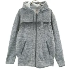 アンダーアーマー 長袖 ジップパーカー M グレー UNDER ARMOUR 裏起毛 メンズ