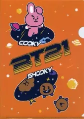 【中古】クリアファイル COOKY(ジョングク)＆SHOOKY(シュガ) A4クリアファイル 「BT21×無添くら寿司 (2022年10月)」 プレゼントキャンペーン第4弾特典