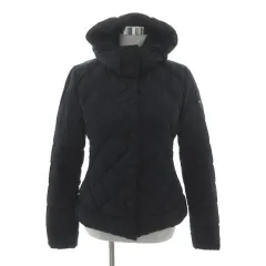 アルマーニ ジーンズ ARMANI JEANS ダウンジャケット 6Y5B08 5NAEZ フード ダブルジップ キルティング ホワイトダッグ90％ ネイビー 紺 42のサムネイル