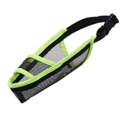 ☆ グリーン ☆ Mサイズ ☆ 犬 口輪 pmydogm01 犬 口輪 マズル 犬の口輪 犬用口輪 マスク メッシュ ワンタッチ 通気性 飲める 食べれる 呼吸しやすい サイズ調整 体に優しい 無駄吠え 噛みつき 拾い食い防止 長頭種