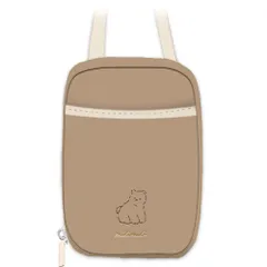 ☆ ミリミリクマ ☆ スマホポーチショルダー スマホポーチ ショルダー かわいい スマホポーチショルダー ショルダーバッグ ショルダーバック スマホポシェット スマホショルダーバッグ お財布 斜め掛け 首掛け 小銭入れ スマホ スマートフォン ポーチ バッグ