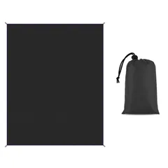 新品 レジャーシート 140x100CM ピクニックマット 折りたたみ 防水 洗える 収納便利 軽量 遠足 キャンプ 持ち運び簡単 四季適用 アウトドア 収納袋付属 (ブラック)
