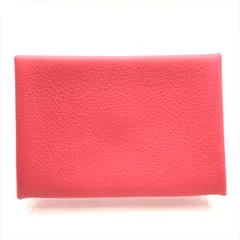 美品 HERMES エルメス カルヴァ コインケース カードケース ピンク レディース 小物 レザー W刻印 k4679のサムネイル