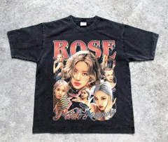 値下げ　新品　BLACKPINK rosie Tシャツ　カード2枚付 値下げ 新品 BLACKPINK rosie Tシャツ カード2枚付 - メルカリ