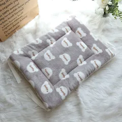 ☆ グレー ☆ ペット用 マット ペット用 マット ペット用マット ペットマット ペットベッド ペットクッション ペットソファ 猫ベッド 犬ベッド 柔らかい やわらかい かわいい 可愛い 防寒 防寒対策 寒さ対策 ペット ペット用品 犬用 猫用 犬用品 猫用品のサムネイル