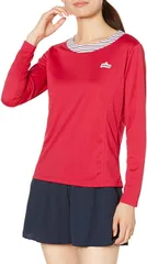 【新品】【Sサイズのみ】 prince(プリンス) テニスウェア ロングスリーブシャツ レディース・ウィメンズ レッド