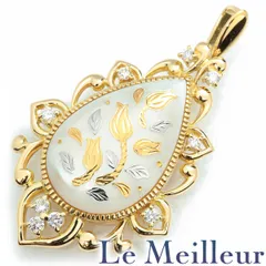 ダイヤモンド 0.25ct イエローゴールド K18YG ペンダントトップ 中古 プレラブド 返品OK