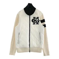 サイズ：L KAPPA GOLF カッパゴルフ  ニット切替 中綿 ジップジャケット  ホワイト系 [240101474634] ゴルフウェア メンズ ストスト