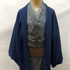 （中古品） メンズ 羽織 ポリエステル 洗える ブルー M