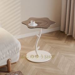 🌟🌟コーヒーテーブル 一人暮らし 枝 木 コーナーテーブル リビングルーム ガラス サイドテーブル シンプル おしゃれ かわいい 小さい ベッドサイドテーブル 小さめ 白 黒 ゴールド ホワイト ブラック インテリア