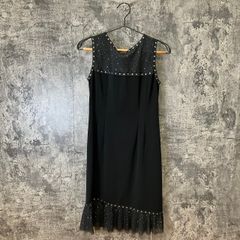 ☆ミチコロンドン♪ワンピース♪ノースリーブ♪ブラック♪大人可愛い(M)