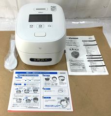 【極美品】	ZOJIRUSHI 象印マホービン 絹白 圧力IH炊飯器 5.5合 炎舞炊きNW-FC10-WZ