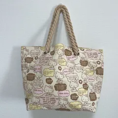 【最終値下げ】Hello Kitty Sanrio ハローキティ サンリオ トートバッグ  キャンバス生地 カワイイ