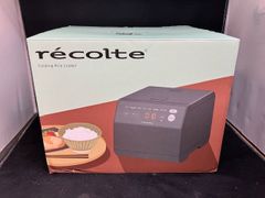 recolteレコルト◆3合炊き クッキングライスクッカー RCR-2（GY）グレイ【未使用】※保管品 炊飯器