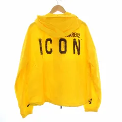 ディースクエアード DSQUARED2 タグ付き 22年製 ICON SPRAY マウンテンパーカー ジャケット バックロゴ ジップアップ M 黄色 イエロー S79AM0029 /KH ■GY29のサムネイル
