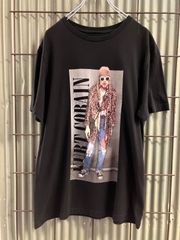 Old KURT COBAIN Print T-Shirt カートコバーン　NIRVANA ニルヴァーナ　プリントTシャツ　カットソー　バンドT アーティスト　Y2K