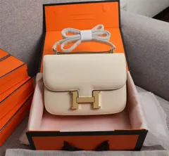 エルメス hermes クリーム ホワイト ゴールド バックル レディース クロスボディ バッグ｜本日限定特価｜新品未使用-MM輸入2